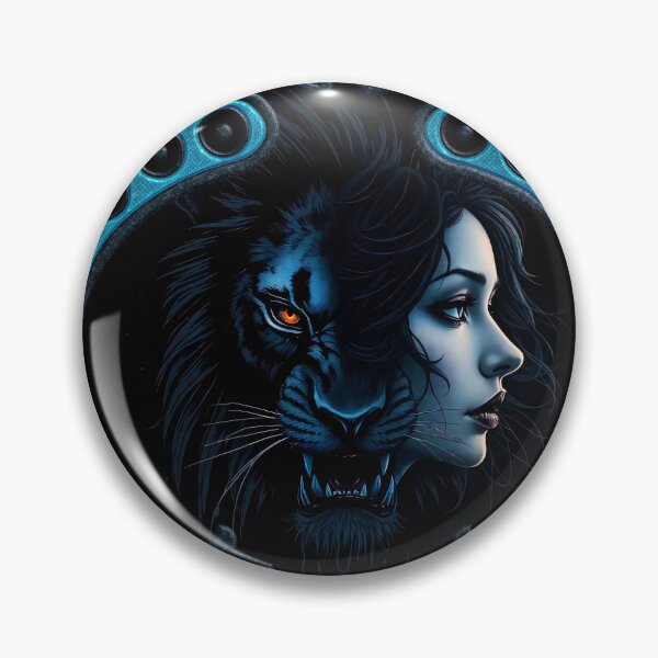 Item preview, Mystic Majesty, the beautiful women and the dark lion. designed and sold by nicky2342.