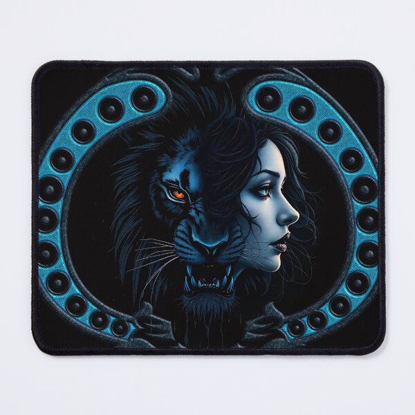 Item preview, Mystic Majesty, the beautiful women and the dark lion. designed and sold by nicky2342.