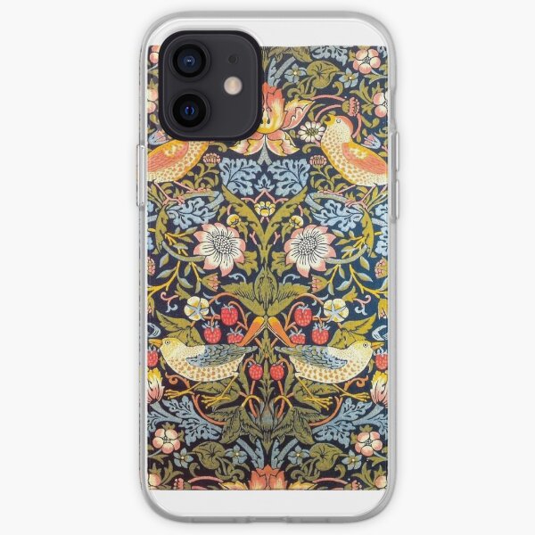 William Morris Strawberry Thief Design 1883 iPhone Soft Case