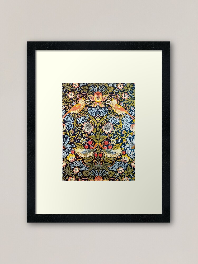Alternate view of William Morris Strawberry Thief Design 1883 Framed Art Print