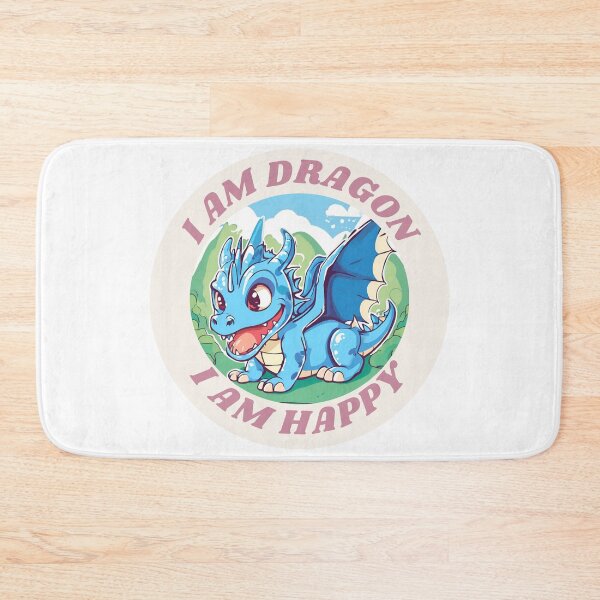 Item preview, Cute blue dragon, bright, smile and happy designed and sold by Vibes-vintage.