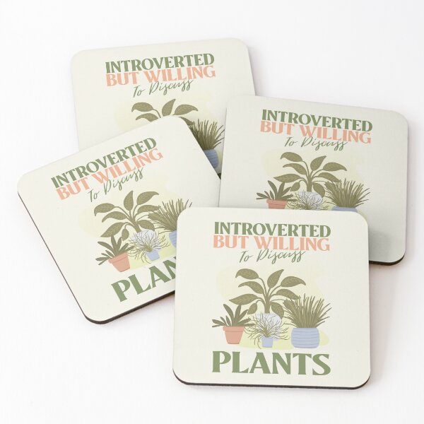 Item preview, Introverted But Willing to Discuss Plants designed and sold by Glint-Design.
