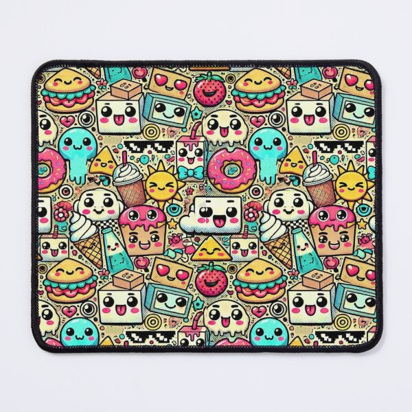 Item preview, Graffiti Fusion Doodle Kawaii Cartoon Faces designed and sold by Myra365Art.