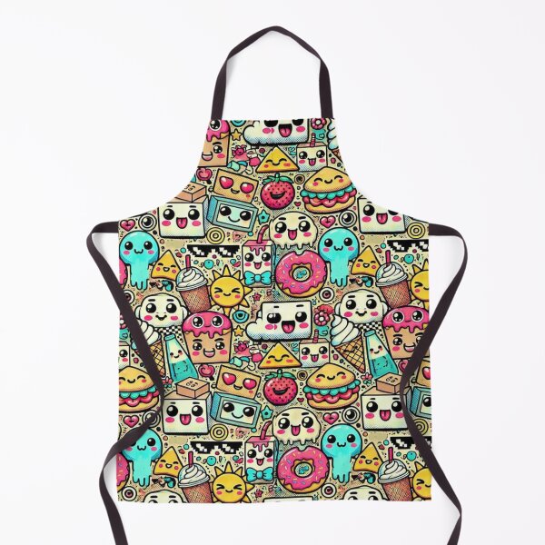 Item preview, Graffiti Fusion Doodle Kawaii Cartoon Faces designed and sold by Myra365Art.