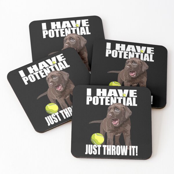 Item preview, Chocolate Lab Puppy I Have Potential designed and sold by Just-Arts-4U.