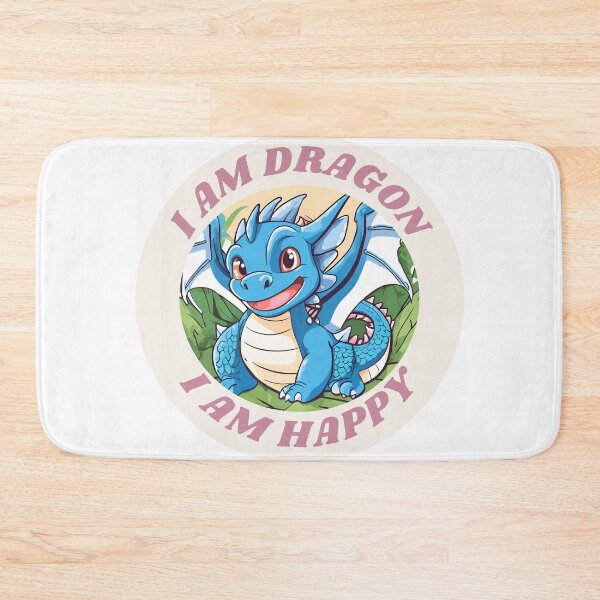 Item preview, Cute blue dragon, bright, smile and happy designed and sold by Vibes-vintage.