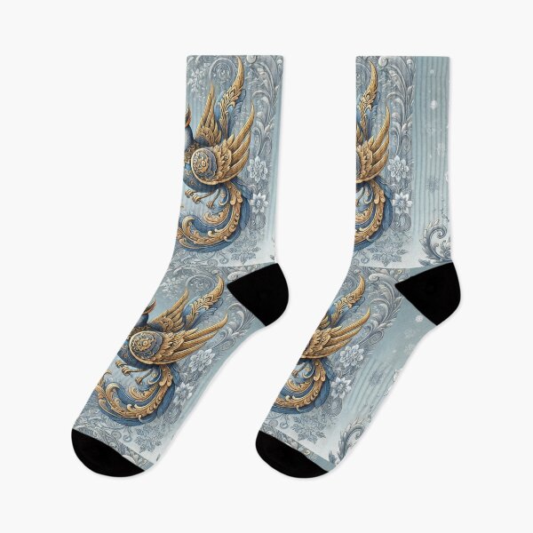 Item preview, Thai Bird Art in the Snowy Winter Scene designed and sold by Kts20.
