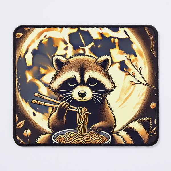 Item preview, Raccoon Eating Instant Noodle Cup designed and sold by Bird182465.