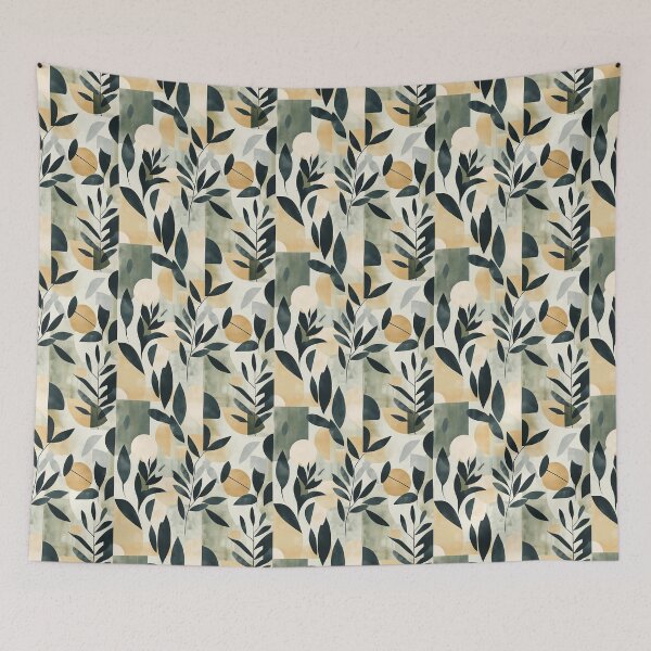 Item preview, abstract botanical pattern designed and sold by zirconp.