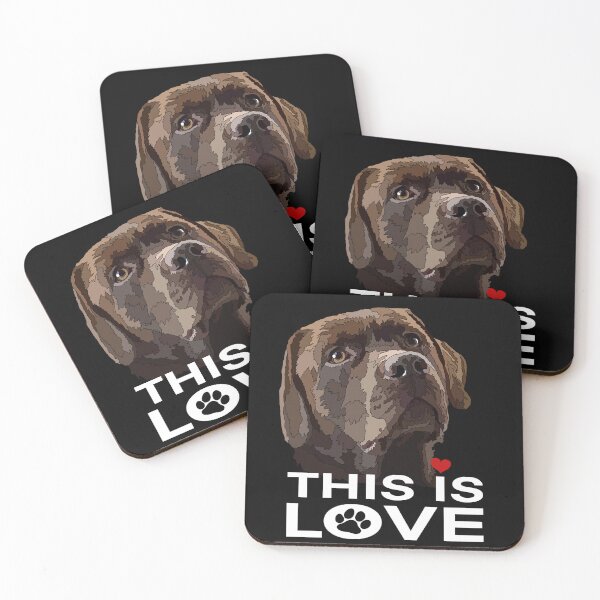 Item preview, This Is Love Chocolate Lab designed and sold by Just-Arts-4U.