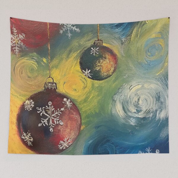 Item preview, vibrant abstract festive ornament designed and sold by Lydyb-creations.