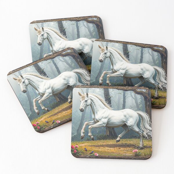 Item preview, Unicorn in a Magical Forest Glade designed and sold by Skye Ryan-Evans.