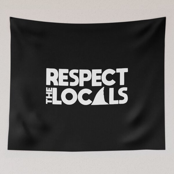 Item preview, Respect The Locals - Shark Warning designed and sold by zeviwanty.