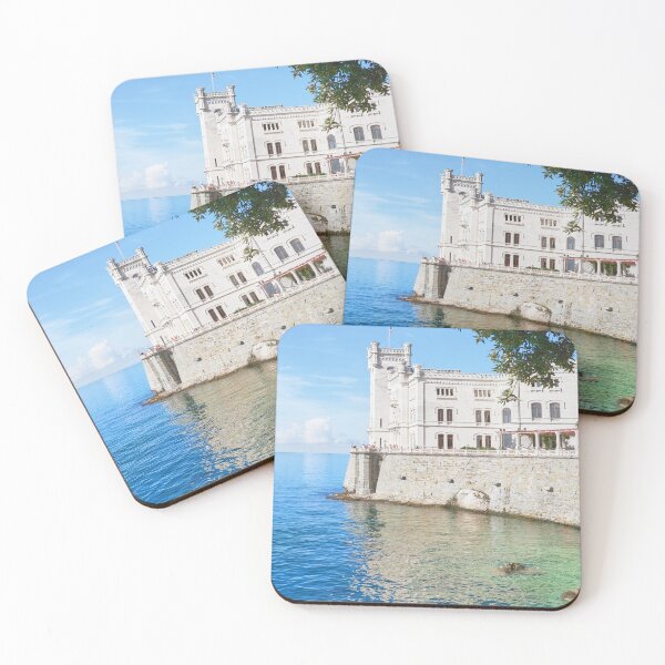 Item preview, Miramare Castle on the Coast Trieste Italy Stunning Day designed and sold by Adam Gormley.