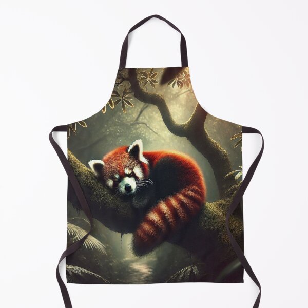 Item preview, Panda rojo generado por IA durmiendo en un árbol designed and sold by AI-this-is-AI.