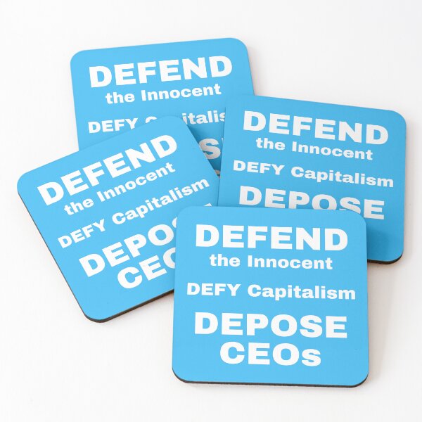 Item preview, Defend Defy Depose - Sky Blue with White Letters designed and sold by Icefyre-Art.