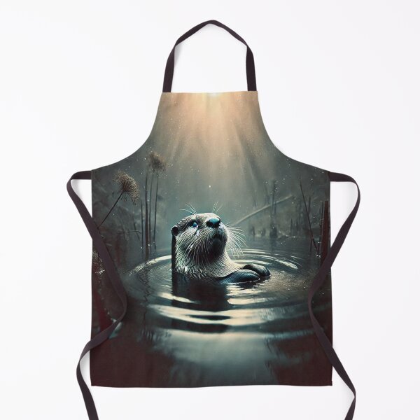 Artikelvorschau, Von KI generierter Otter, der im Wasser schwimmt entworfen und verkauft von AI-this-is-AI.