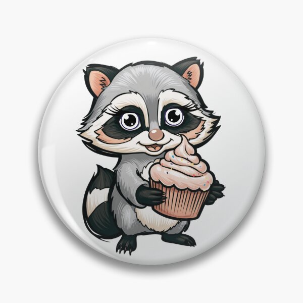 Artikelvorschau, Cupcake Waschbär Snackin' entworfen und verkauft von donebyreena.