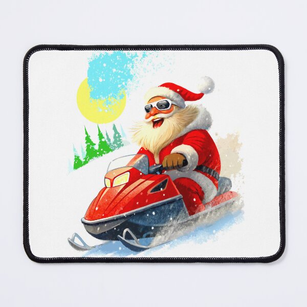 Item preview, Cool Santa Laughing on a Snowy Adventure designed and sold by VikArtStudio.