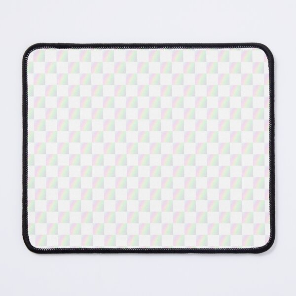 Item preview, Pastel iridescent checkerboard pattern | light color white checker designed and sold by lausn.