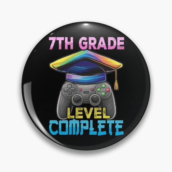Item preview, 7TH Seventh Grade Level Complete Videogame controller Graduation Hat  designed and sold by Smix Pixels.