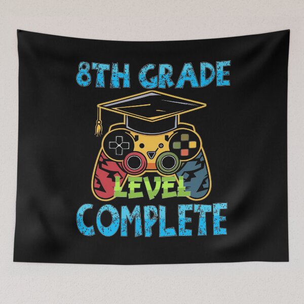 Item preview, 8TH Eighth Grade Level Complete Videogame controller Graduation Hat  designed and sold by Smix Pixels.