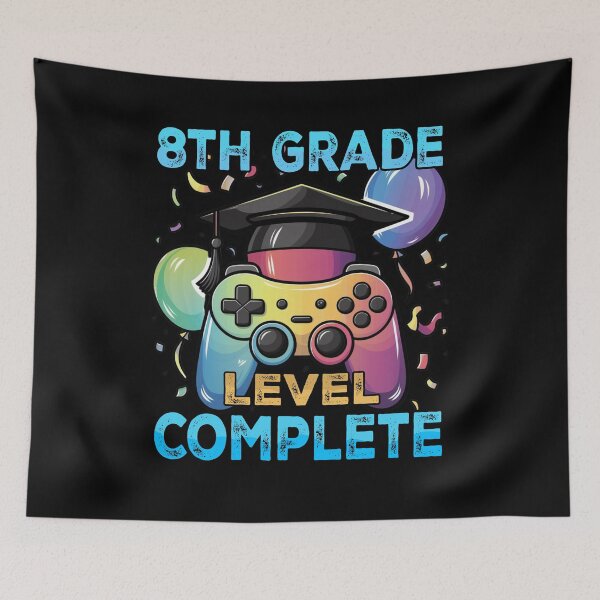 Item preview, 8TH Eighth Grade Level Complete Videogame controller Graduation Hat  designed and sold by Smix Pixels.