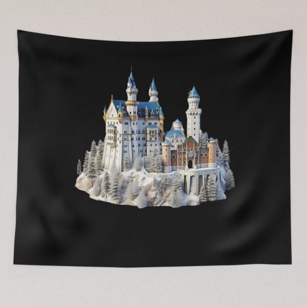 Artikelvorschau, Neuschwanstein Schloss in Winter Germany Bayern Bavaria Castle Europa entworfen und verkauft von Trenddesigns24.