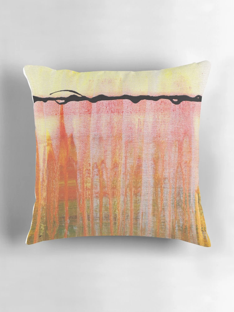 Thumbnail 3 of 4, Pillow, Red Abstract Design By Rafi Perez designed and sold by Rafiwashere.
