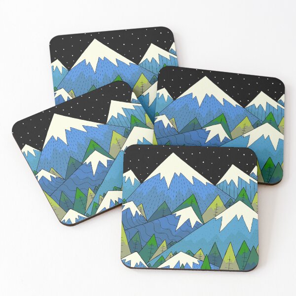 Item preview, Blue mount forest designed and sold by Swadeillustrations.