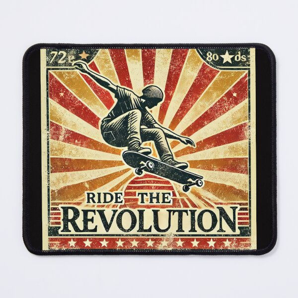 Item preview, Ride the Revolution: Vintage Skateboarding Style designed and sold by bb-tees-by-mlee.