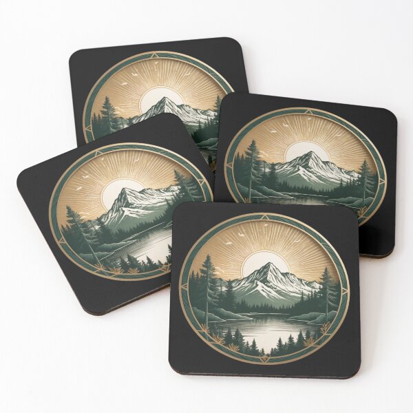 Item preview, Radiant Sunburst Over Mountain Range designed and sold by subhamkapoor.