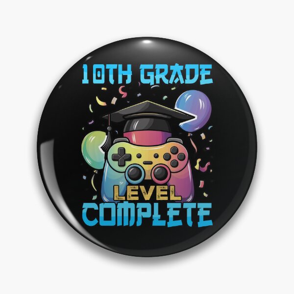 Item preview, 10TH Teenth Grade Level Complete Videogame controller Graduation Hat  designed and sold by Smix Pixels.