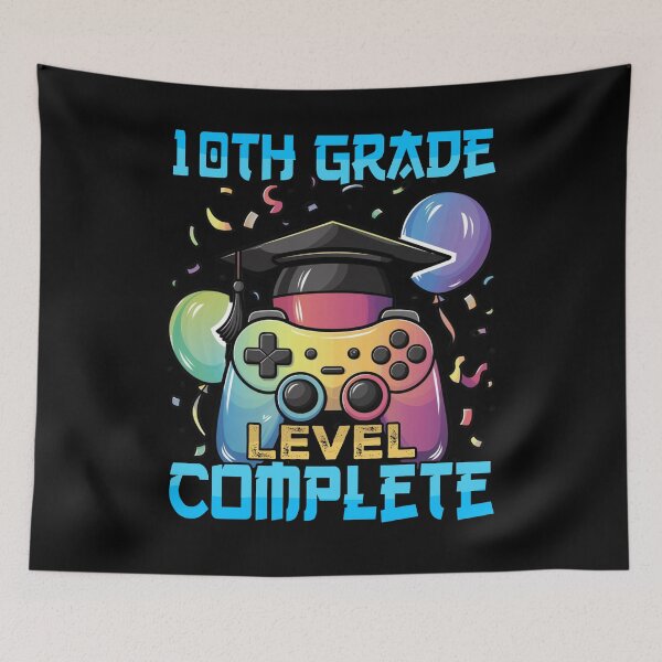 Item preview, 10TH Teenth Grade Level Complete Videogame controller Graduation Hat  designed and sold by Smix Pixels.