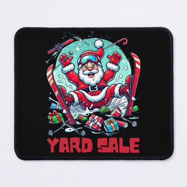 Item preview, Santa’s Yard Sale – Presents Included! Santa skiing Santa snowboarding designed and sold by KAMIstyles.