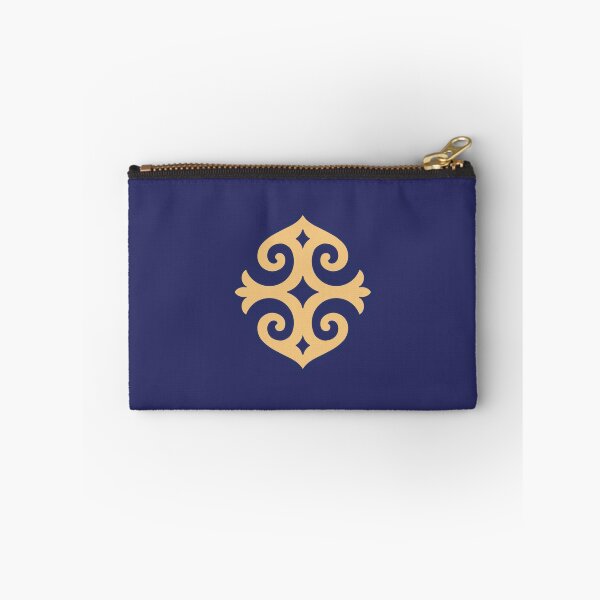 Item preview, Kazakh ornament in beige and dark blue designed and sold by Artyerke.