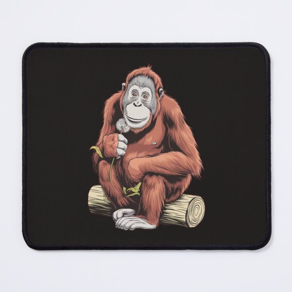 Item preview, an orangutan with a gentle expression and a shy smile, designed and sold by 123ks.