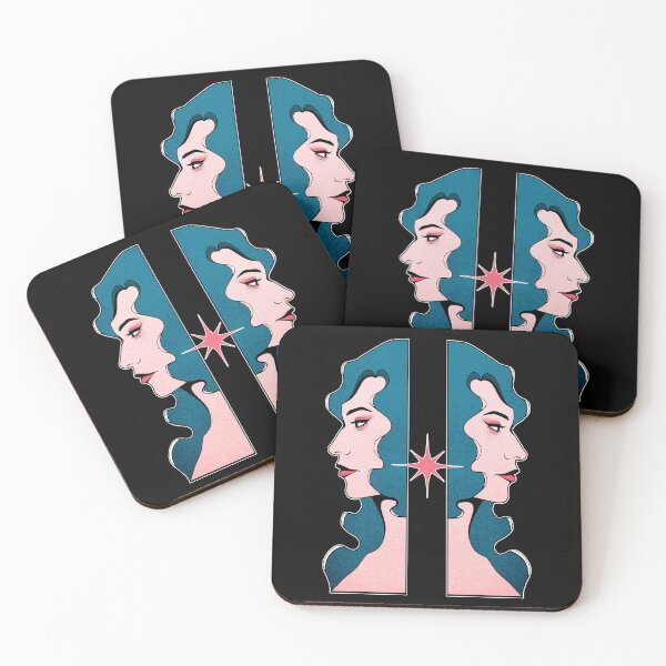Item preview, Gemini Femme Fatale in Pink and Teal designed and sold by ObsidianDaz.