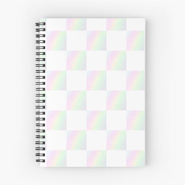 Item preview, Pastel iridescent checkerboard pattern | light color white checker from photography designed and sold by lausn.