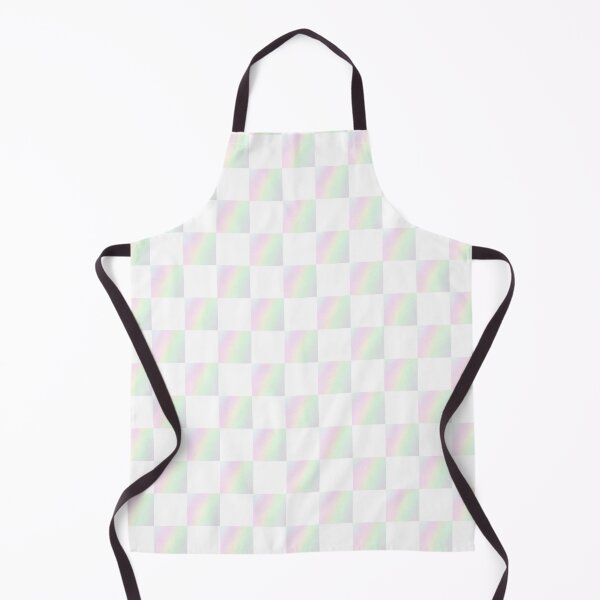 Item preview, Pastel iridescent checkerboard pattern | light color white checker from photography designed and sold by lausn.