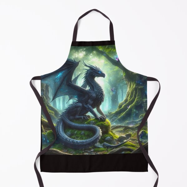 Item preview, Fantasy Dark Dragon and Fairies Forest Trees Wings Fantasy Mythical drake,draco,mythology,mystical designed and sold by TheTimeTaxi.