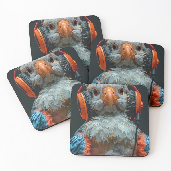 Item preview, animals with headphones designed and sold by BZHillustration.
