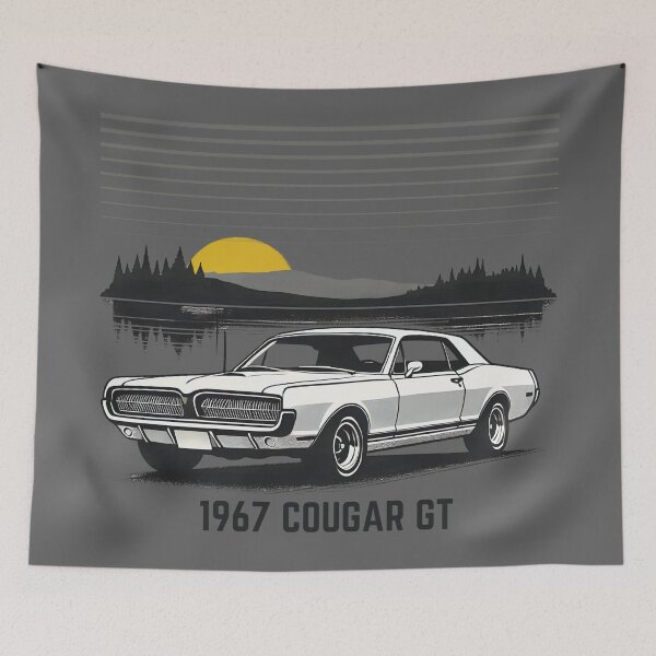 Item preview, 1967 Cougar GT Muscle Car  designed and sold by CreepyCornerArt.