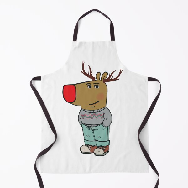 Item preview, Chill Guy meme with Rudolph the red nose reindeer designed and sold by Fatimah Sheikh.