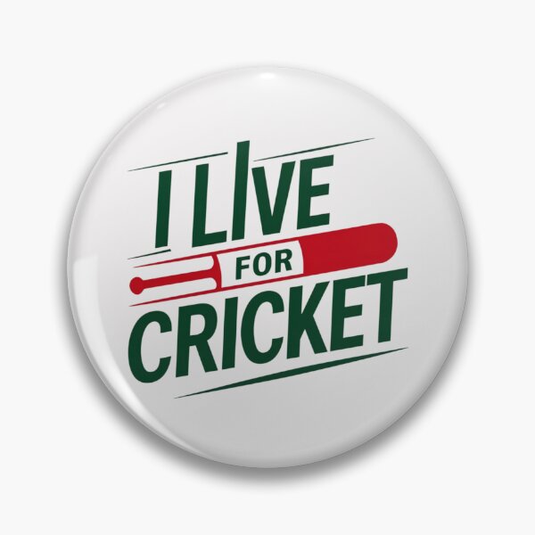 Artikelvorschau, Ich lebe für Cricket entworfen und verkauft von Jollys-ArtShop.