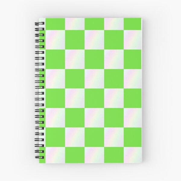 Item preview, Green and iridescent colors check geometric pattern | soft color green checker from photos designed and sold by lausn.