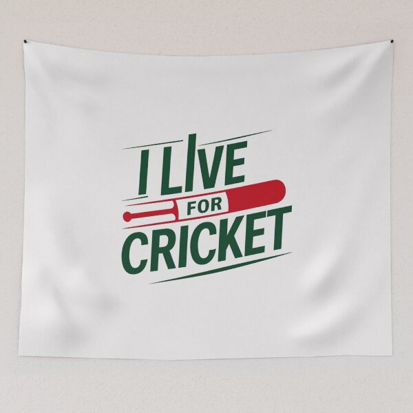 Item preview, I Live For Cricket designed and sold by Jollys-ArtShop.