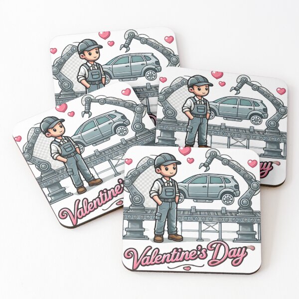 Item preview, ''Valentine's Day car Factory Love'' designed and sold by lopatowski ART.