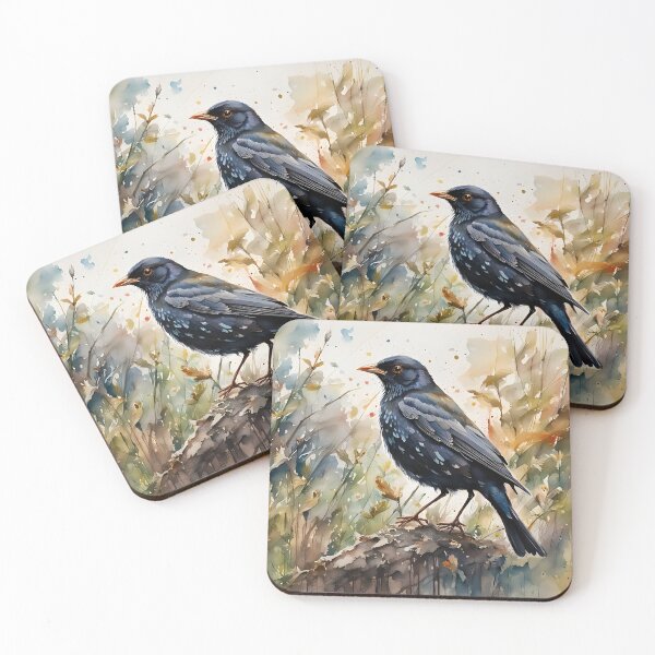 Item preview, Blackbird - British Garden Birds designed and sold by Country-Artist.