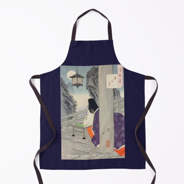 Item preview, Murasaki Shikibu quote: Ceaseless as the interminable voices of the bell-cricket, all night till dawn my tears flow. designed and sold by artbleed.
